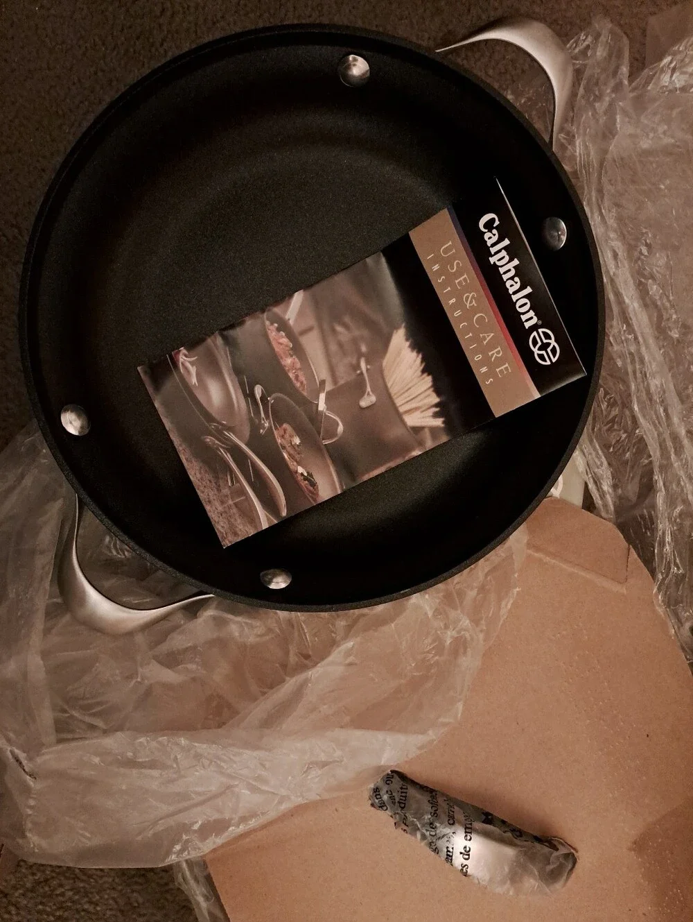 New In Box Calphalon Contemporary Nonstick Entertainer Pan - Black